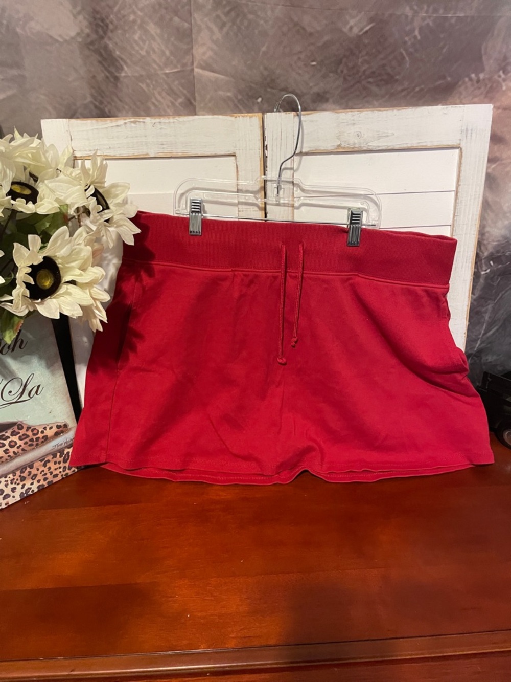 wild fable Red Drawstring Athletic Skort